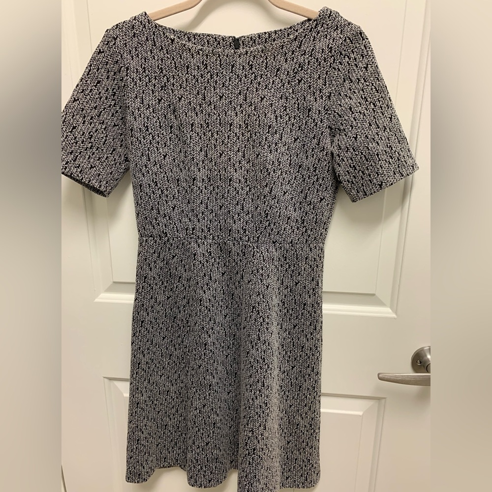 Ann Taylor Herringbone Pattern Shift Dress